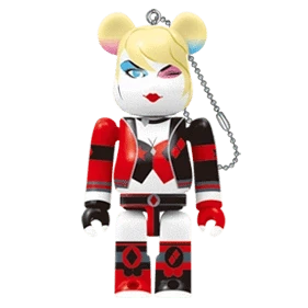 Bearbrick Happy Kuji 'DC' (2020) - 15 Harley Quinn 100% Herstellerbild