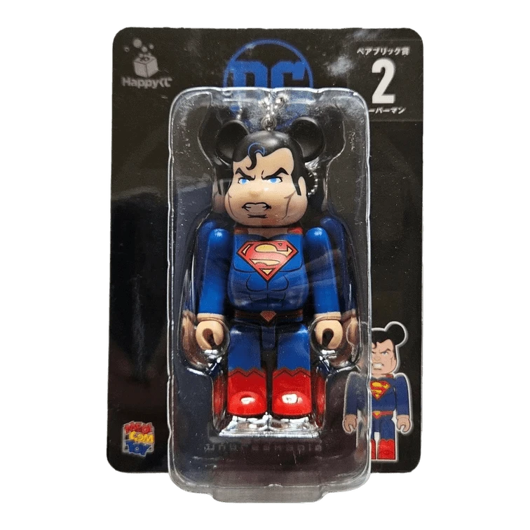 Bearbrick Happy Kuji 'DC' (2020) - 2 Superman 100% in der Verpackung