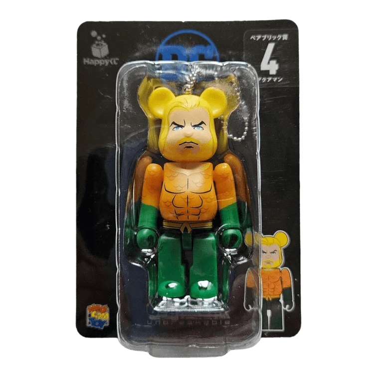 Bearbrick Happy Kuji 'DC' (2020) - 4 Aquaman 100% in der Verpackung