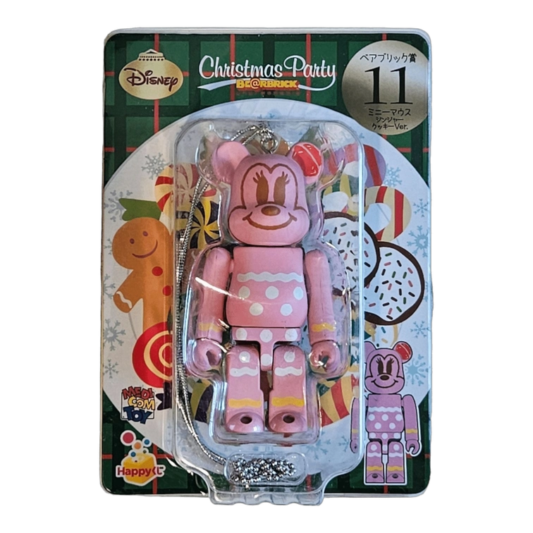 Bearbrick Happy Kuji 'Disney Christmas Party' (2012) - 11 Minnie Mouse Ginger Cookie Version 100% in der Verpackung