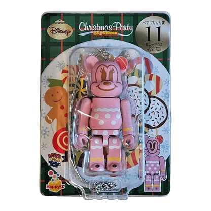 Bearbrick Happy Kuji 'Disney Christmas Party' (2012) - 11 Minnie Mouse Ginger Cookie Version 100% in der Verpackung