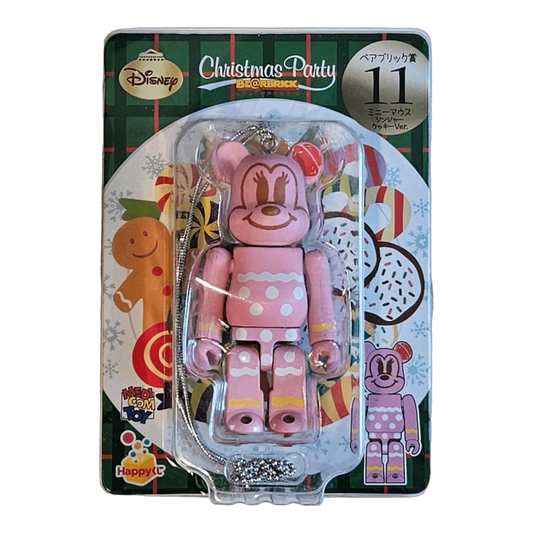 Bearbrick Happy Kuji 'Disney Christmas Party' (2012) - 11 Minnie Mouse Ginger Cookie Version 100% in der Verpackung