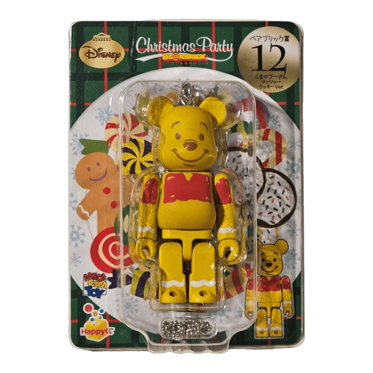 Bearbrick Happy Kuji 'Disney Christmas Party' (2012) - 12 Winnie the Pooh Ginger Cookie Version 100% in der Verpackung