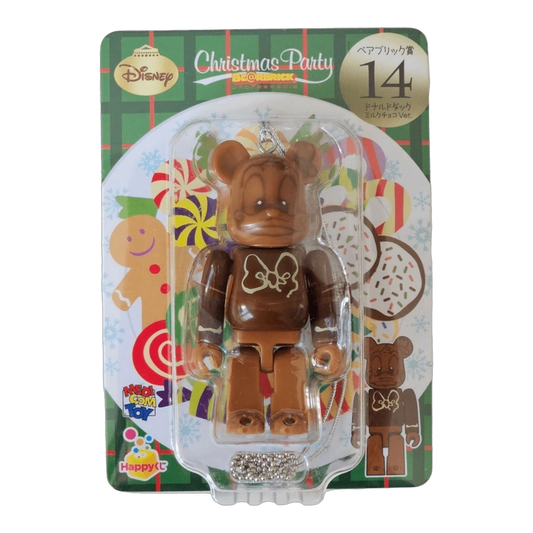 Bearbrick Happy Kuji 'Disney Christmas Party' (2012) - 14 Donald Duck Milk Chocolate Version 100% in der Verpackung