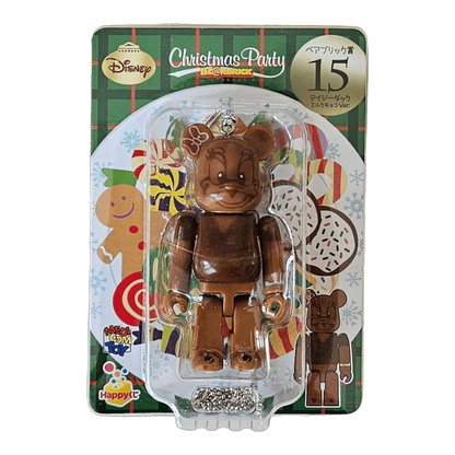 Bearbrick Happy Kuji 'Disney Christmas Party' (2012) - 15 Daisy Duck Milk Chocolate Version 100% in der Verpackung