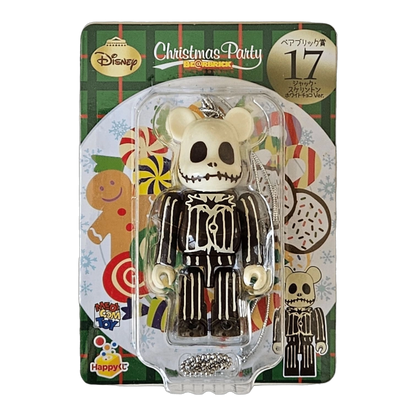 Bearbrick Happy Kuji 'Disney Christmas Party' (2012) - 17 Jack Skellington White Chocolate Version 100% in der Verpackung