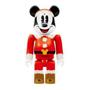 Bearbrick Happy Kuji 'Disney Christmas Party' (2012) - 1 Mickey Mouse Santa Version 100% Herstellerbild