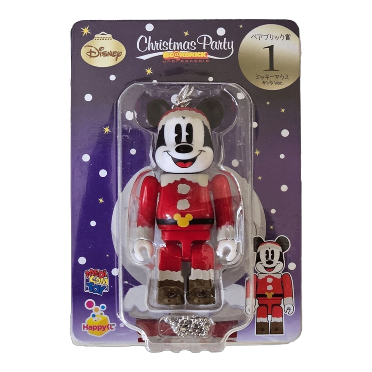 Bearbrick Happy Kuji 'Disney Christmas Party' (2012) - 1 Mickey Mouse Santa Version 100% in der Verpackung