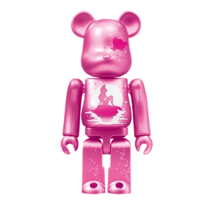 Bearbrick Happy Kuji 'Disney Christmas Party' (2012) - 21 Little Mermaid Pearl Body Version 100% Herstellerbild