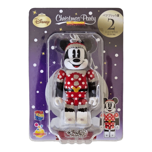 Bearbrick Happy Kuji 'Disney Christmas Party' (2012) - 2 Minnie Mouse Santa Version 100% in der Verpackung