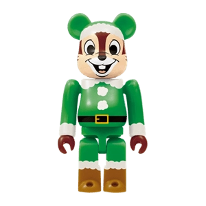 Bearbrick Happy Kuji 'Disney Christmas Party' (2012) - 3 Chip Santa Version 100% Herstellerbild