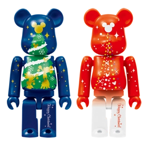 Bearbrick Happy Kuji 'Disney Christmas Party' (2012) - 40 Christmas Tree & Christmas Tree Illumination Version 100% Herstellerbild