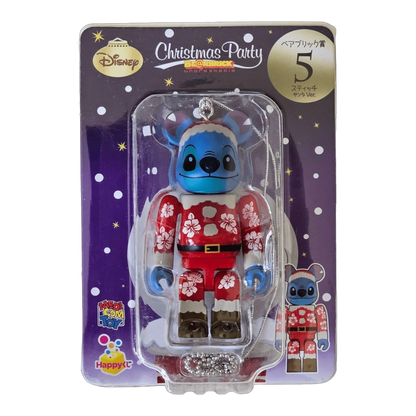 Bearbrick Happy Kuji 'Disney Christmas Party' (2012) - 5 Stitch Santa Version 100% in der Verpackung