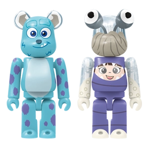 Bearbrick Happy Kuji 'Disney Pixar' (2018) - 22 Sulley & Boo [Monsters, Inc.] 100% Herstellerbild