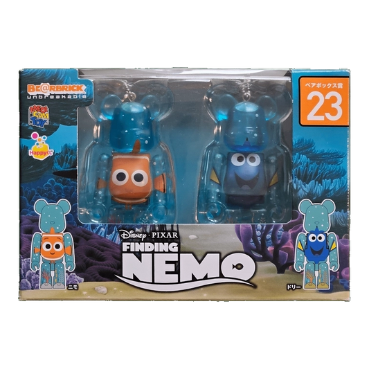 Bearbrick Happy Kuji 'Disney Pixar' (2018) - 23 Nemo & Dory [Finding Nemo] 100% in der Verpackung