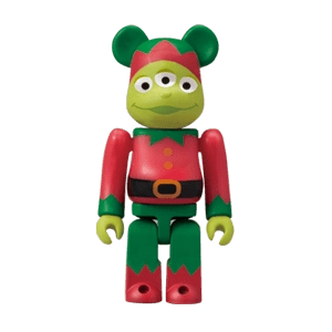 Bearbrick Happy Kuji 'Disney Special Ornament' (2011) - 10 Alien Christmas Gnome Version 100% Herstellerbild