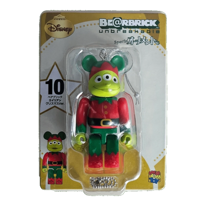 Bearbrick Happy Kuji 'Disney Special Ornament' (2011) - 10 Alien Christmas Gnome Version 100% in der Verpackung