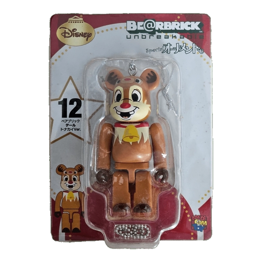 Bearbrick Happy Kuji 'Disney Special Ornament' (2011) - 12 Dale Reindeer Version 100% in der Verpackung