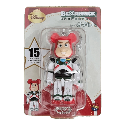 Bearbrick Happy Kuji 'Disney Special Ornament' (2011) - 15 Buzz Lightyear Christmas Version 100% in der Verpackung