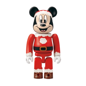 Bearbrick Happy Kuji 'Disney Special Ornament' (2011) - 1 Mickey Mouse Santa Version 100% Herstellerbild