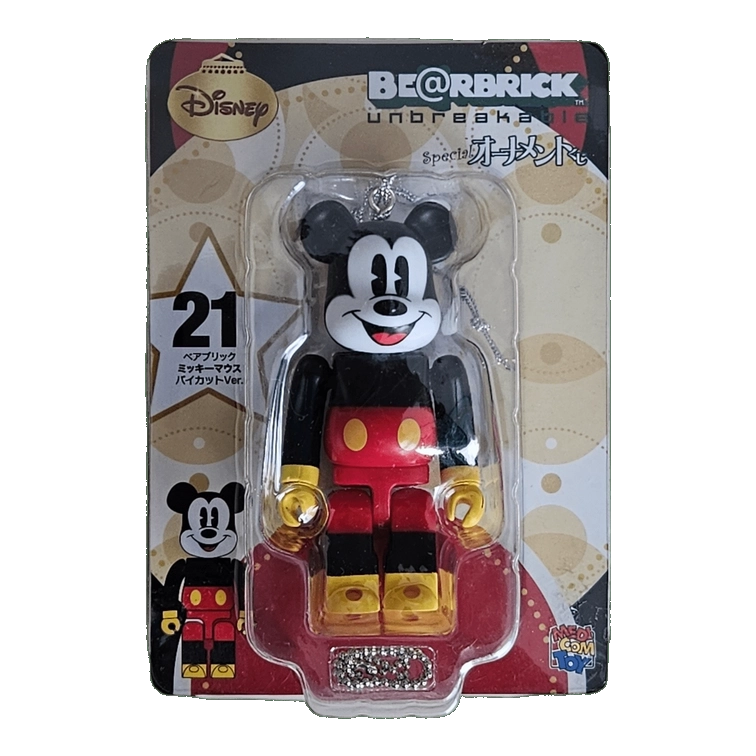 Bearbrick Happy Kuji 'Disney Special Ornament' (2011) - 21 Mickey Mouse 100% in der Verpackung