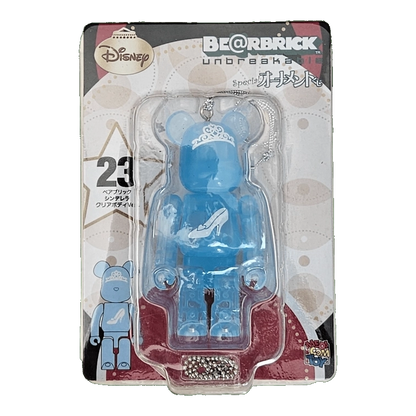 Bearbrick Happy Kuji 'Disney Special Ornament' (2011) - 23 Cinderella Clear Body Version 100% in der Verpackung