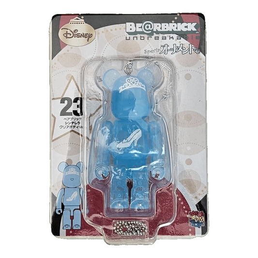 Bearbrick Happy Kuji 'Disney Special Ornament' (2011) - 23 Cinderella Clear Body Version 100% in der Verpackung