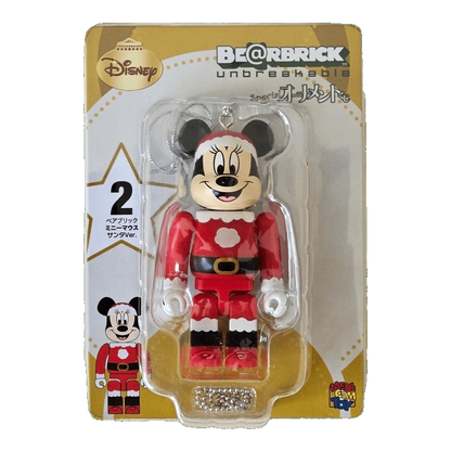 Bearbrick Happy Kuji 'Disney Special Ornament' (2011) - 2 Minnie Mouse Santa Version 100% in der Verpackung