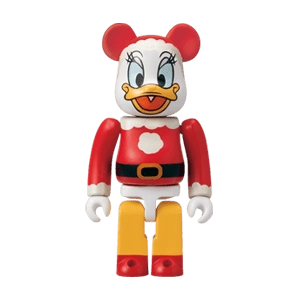 Bearbrick Happy Kuji 'Disney Special Ornament' (2011) - 4 Daisy Duck Santa Version 100% Herstellerbild