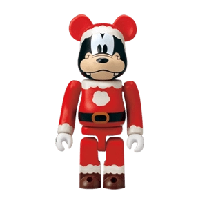 Bearbrick Happy Kuji 'Disney Special Ornament' (2011) - 5 Goofy Santa Version 100% Herstellerbild