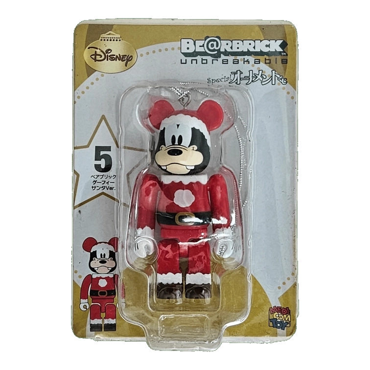 Bearbrick Happy Kuji 'Disney Special Ornament' (2011) - 5 Goofy Santa Version 100% in der Verpackung