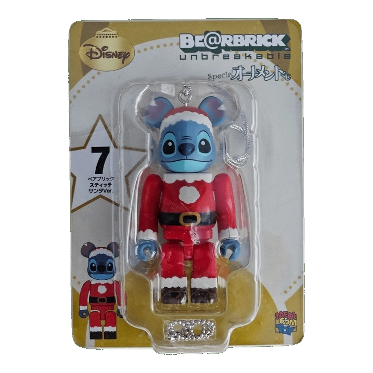 Bearbrick Happy Kuji 'Disney Special Ornament' (2011) - 7 Stitch Santa Version 100% in der Verpackung