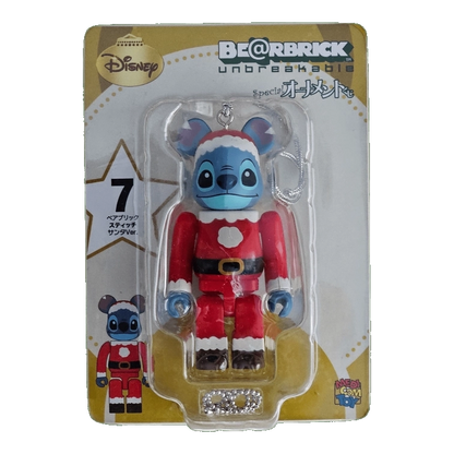 Bearbrick Happy Kuji 'Disney Special Ornament' (2011) - 7 Stitch Santa Version 100% in der Verpackung