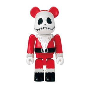 Bearbrick Happy Kuji 'Disney Special Ornament' (2011) - 8 Jack Skellington Santa Version 100% Herstellerbild