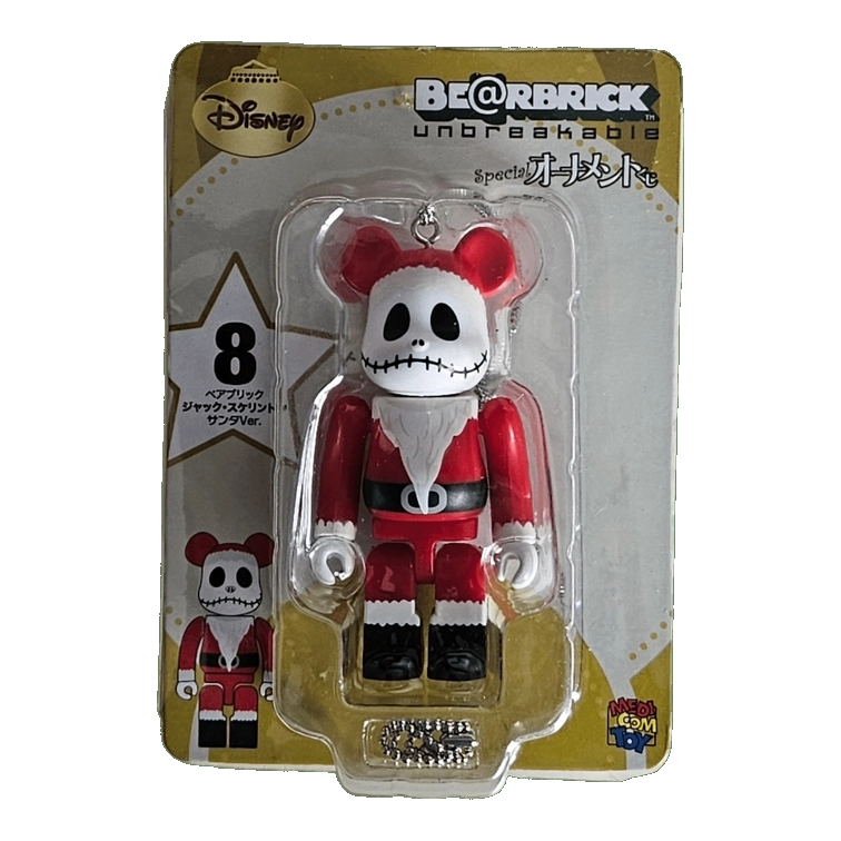 Bearbrick Happy Kuji 'Disney Special Ornament' (2011) - 8 Jack Skellington Santa Version 100% in der Verpackung