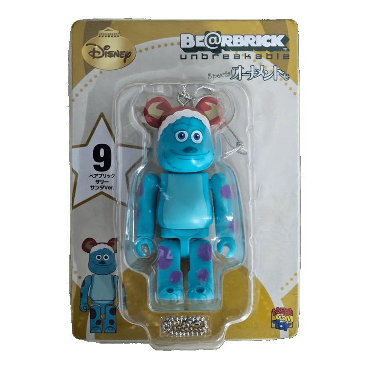 Bearbrick Happy Kuji 'Disney Special Ornament' (2011) - 9 Sulley Santa Version 100% in der Verpackung