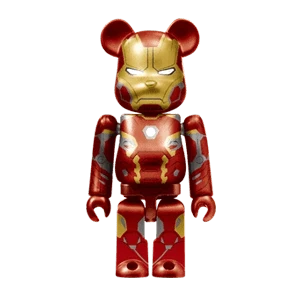 Bearbrick Happy Kuji 'Iron Man' (2023) - 11 Iron Man Mark 45 100% Herstellerbild