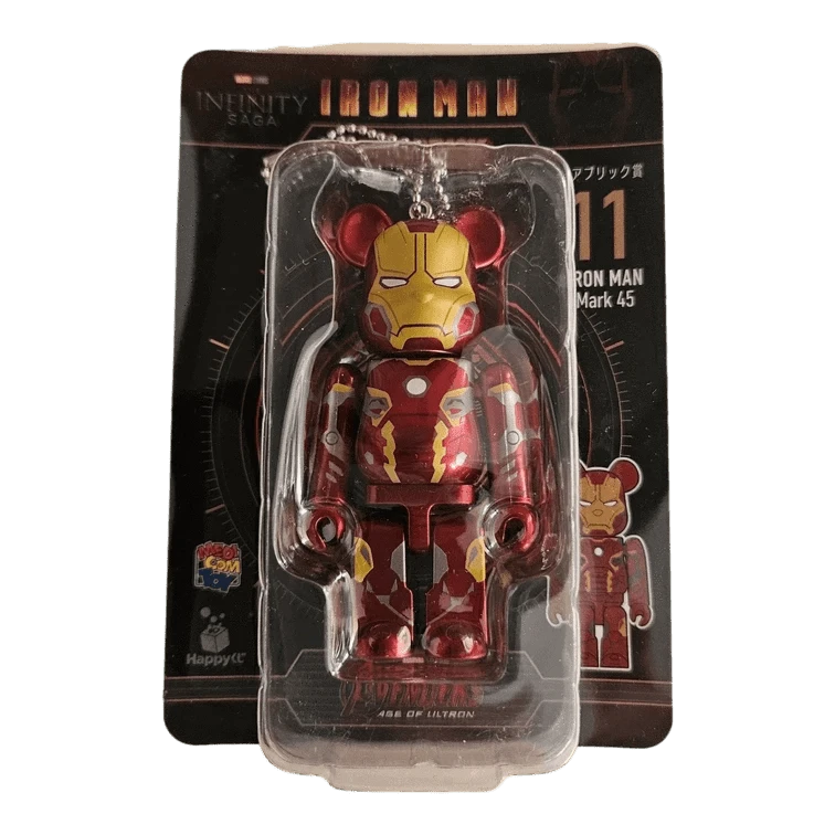 Bearbrick Happy Kuji 'Iron Man' (2023) - 11 Iron Man Mark 45 100% in der Verpackung