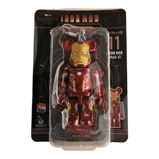 Bearbrick Happy Kuji 'Iron Man' (2023) - 11 Iron Man Mark 45 100% in der Verpackung