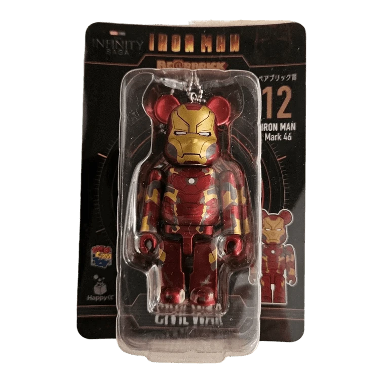 Bearbrick Happy Kuji 'Iron Man' (2023) - 12 Iron Man Mark 46 100% in der Verpackung