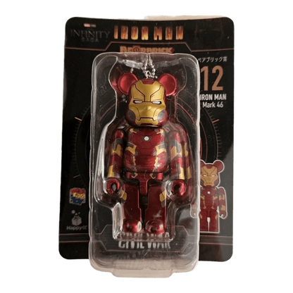 Bearbrick Happy Kuji 'Iron Man' (2023) - 12 Iron Man Mark 46 100% in der Verpackung