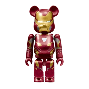 Bearbrick Happy Kuji 'Iron Man' (2023) - 13 Iron Man Mark 50 100% Herstellerbild