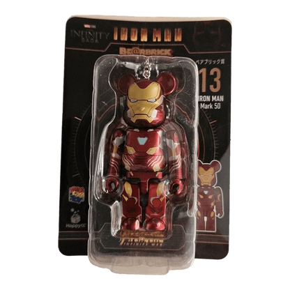 Bearbrick Happy Kuji 'Iron Man' (2023) - 13 Iron Man Mark 50 100% in der Verpackung