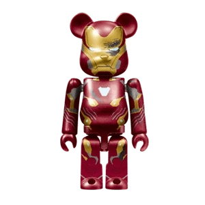 Bearbrick Happy Kuji 'Iron Man' (2023) - 14 Iron Man Mark 50 Battle Damaged Version 100% Herstellerbild