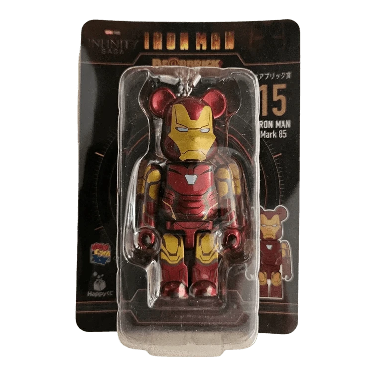 Bearbrick Happy Kuji 'Iron Man' (2023) - 15 Iron Man Mark 85 100% in der Verpackung