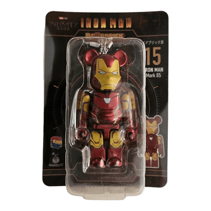 Bearbrick Happy Kuji 'Iron Man' (2023) - 15 Iron Man Mark 85 100% in der Verpackung