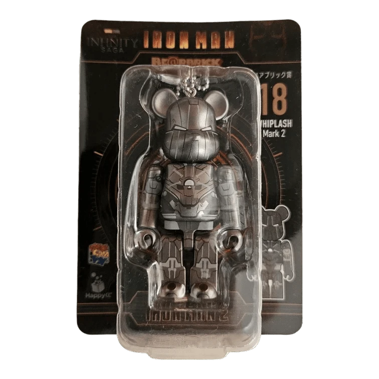 Bearbrick Happy Kuji 'Iron Man' (2023) - 18 Whiplash Mark 2 100% in der Verpackung