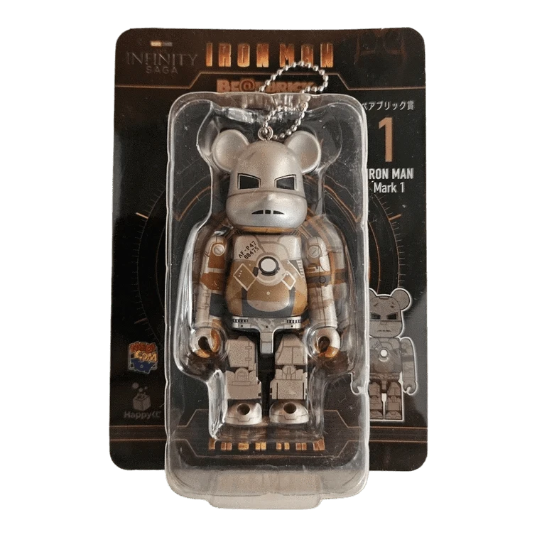 Bearbrick Happy Kuji 'Iron Man' (2023) - 1 Iron Man Mark 1 100% in der Verpackung