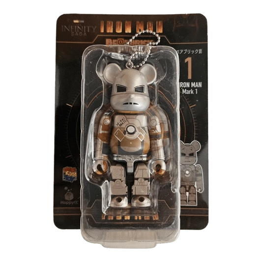 Bearbrick Happy Kuji 'Iron Man' (2023) - 1 Iron Man Mark 1 100% in der Verpackung