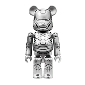 Bearbrick Happy Kuji 'Iron Man' (2023) - 2 Iron Man Mark 2 100% Herstellerbild